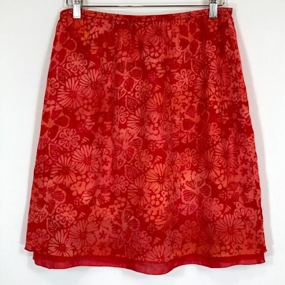 🔥 3/$15 🔥 Nomadic Traders Floral Print Skirt Lightweight Beach Boho Hippie M - Picture 2 of 8